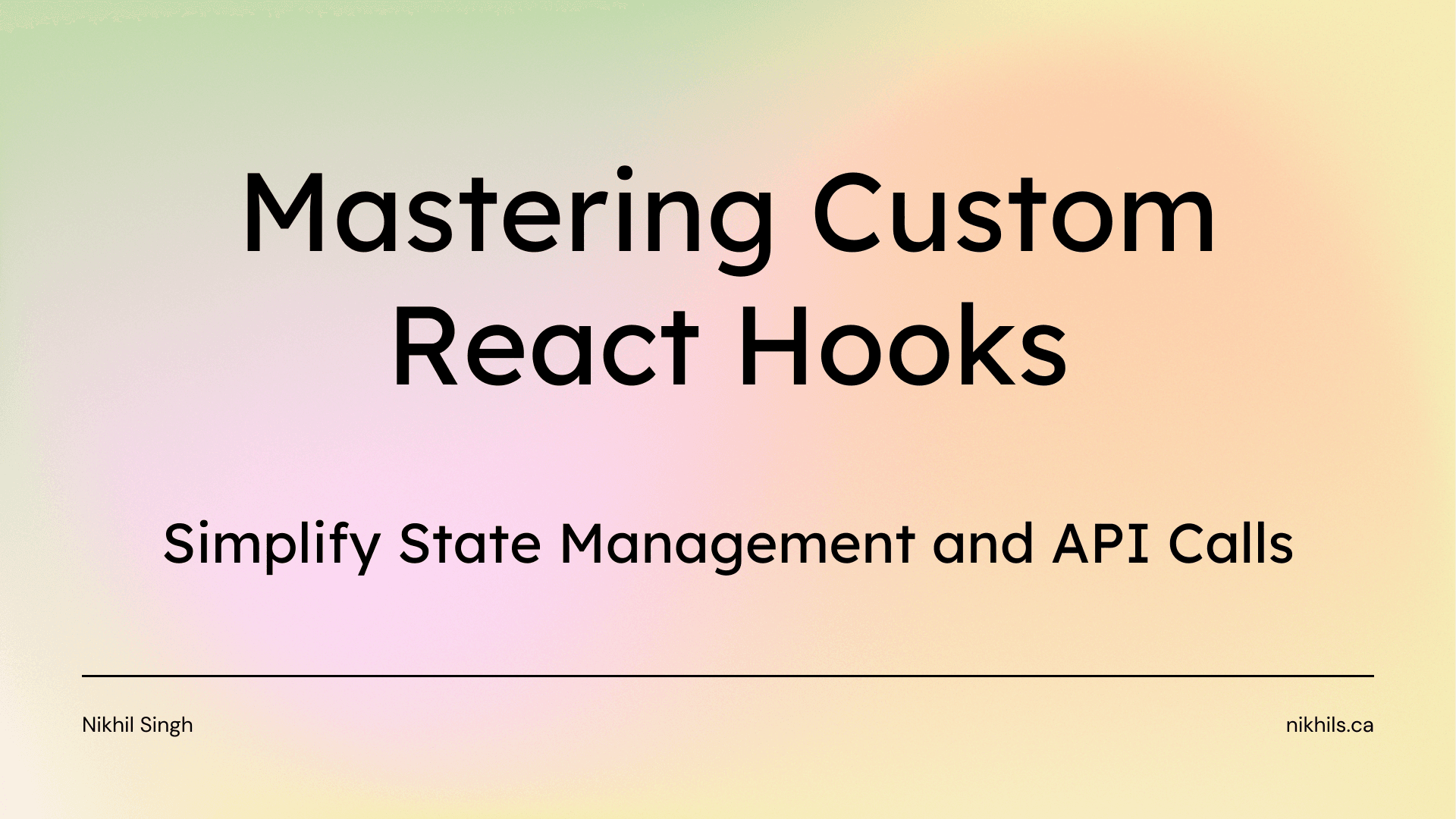 Mastering Custom React Hooks: Simplify State Management and API Calls